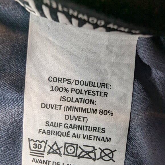 L.L Bean Women's Stretch Down Hooded Puffer Coat Gray Bluish Color Size XS - Picture 11 of 11